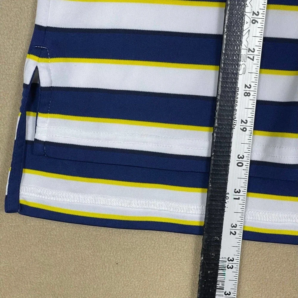 Polo Ralph Lauren Golf Shirt‎ Mens L Multicolor Striped Golf Tournament Logo